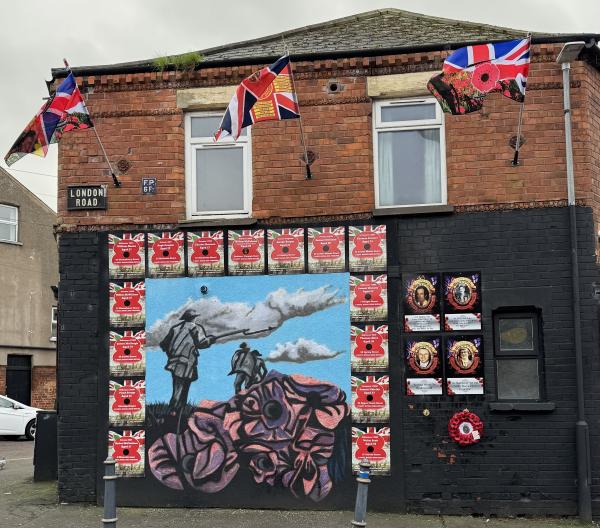 London Road Poppy Mural